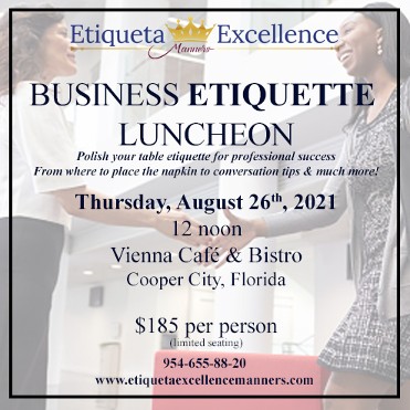 etiquette, business luncheon, networking
